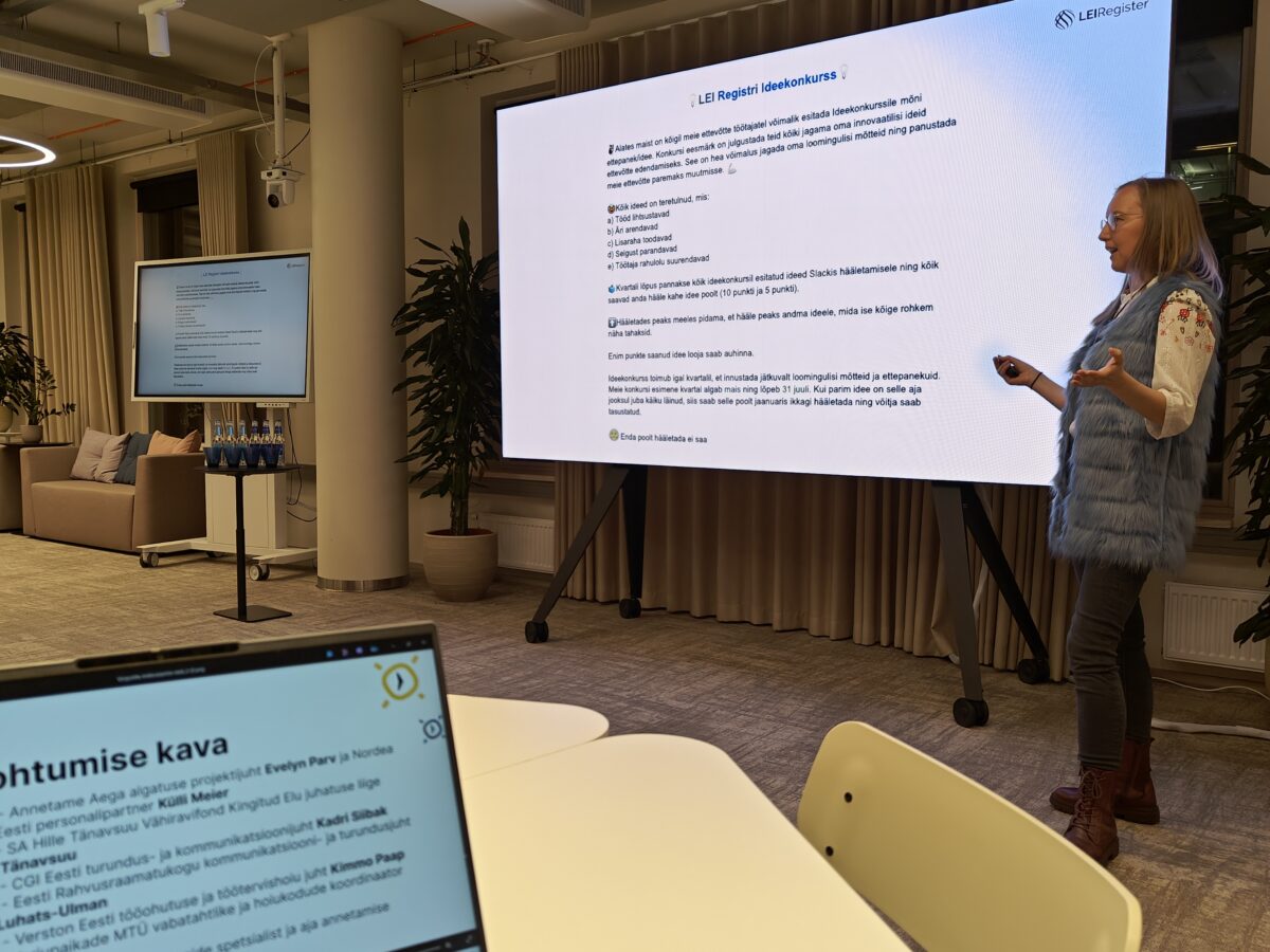 LEI Registri operatsioonide spetsialist ja ajaannetuse eestvedaja Anne Nestor