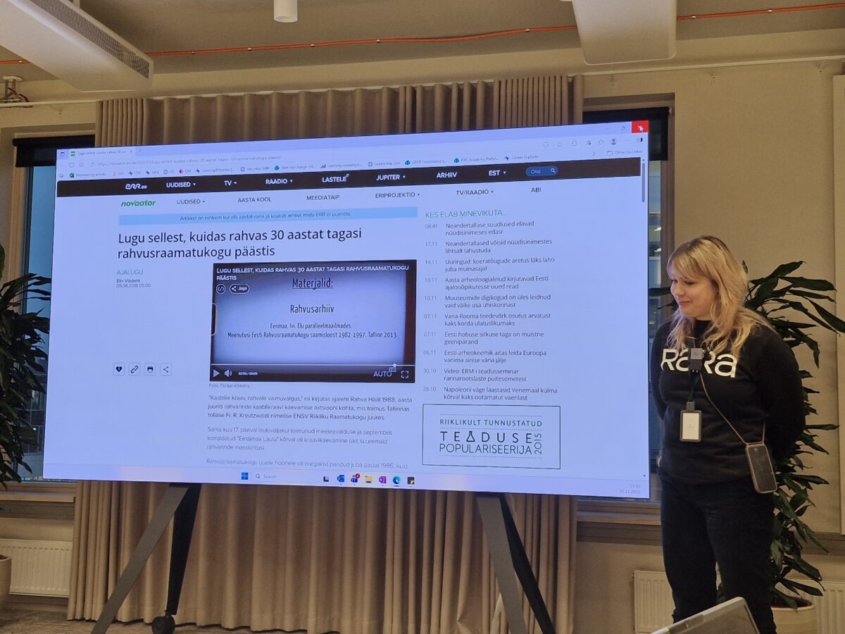 Eesti Rahvusraamatukogu kommunikatsiooni- ja turundusjuht Liina Luhats-Ulman