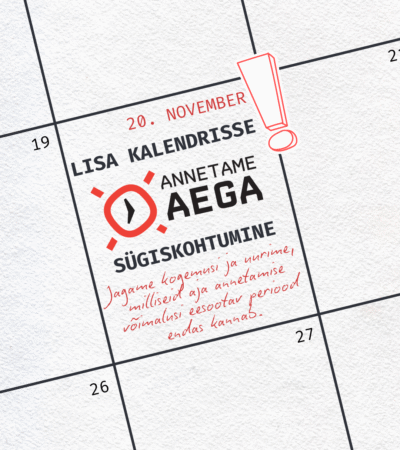 Kutse Annetame Aega sügiskohtumisele!